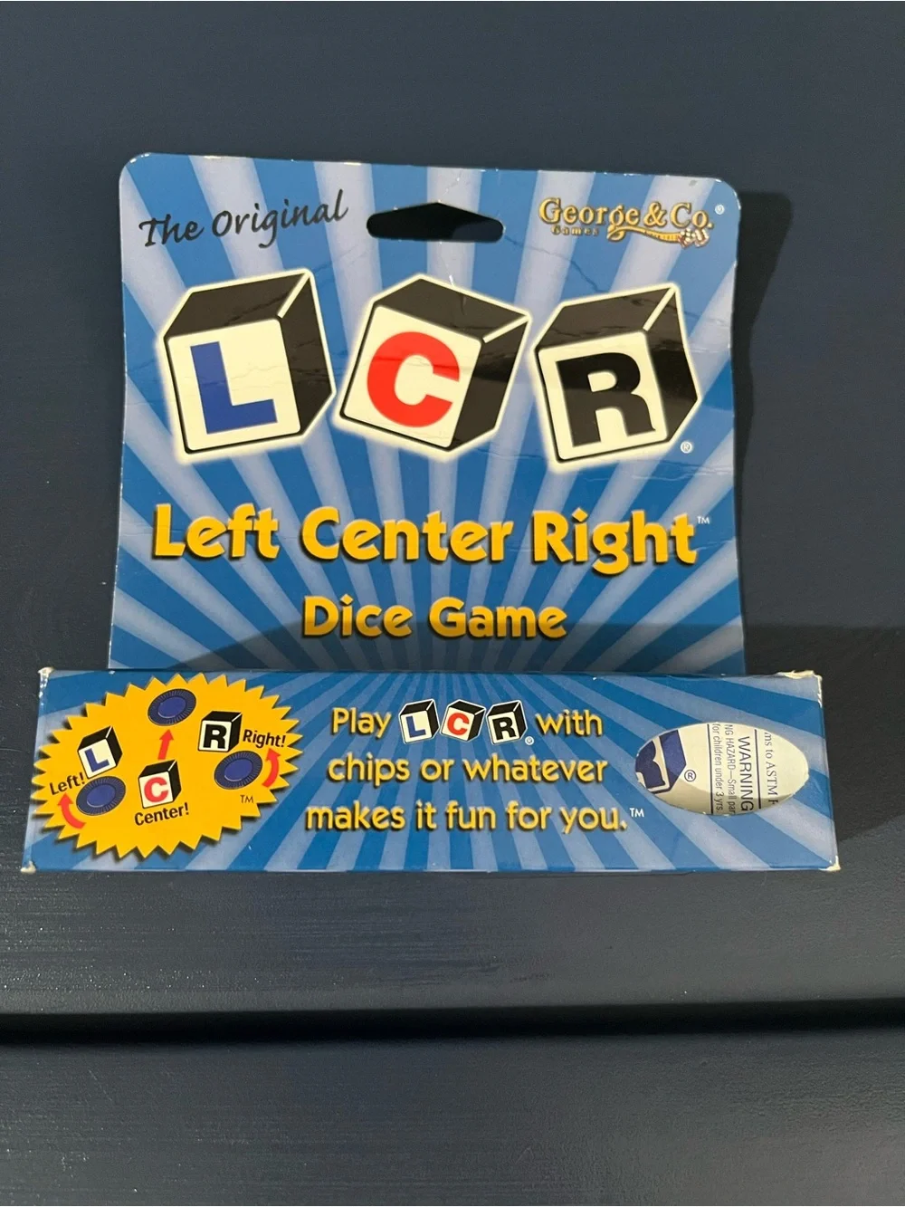 FREE w/ $10+ PURCHASE: Koplow Games Left, Center, Right Dice Game